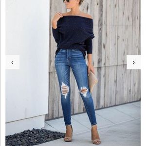 Breeze bound speckled top. NWT vici